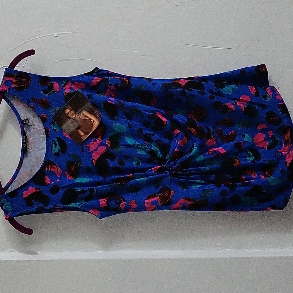 Iman Animal Print Tank Top